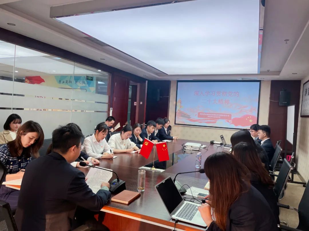 党建引领 | 四川祥瑞泰税务师事务所党支部深入学习贯彻党的二十大精神